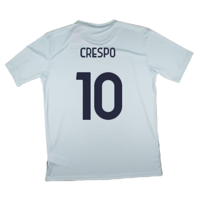 2024-2025 Lazio Graphic Training Shirt (ice Blue) (Crespo 10)-Football Jersey Hub