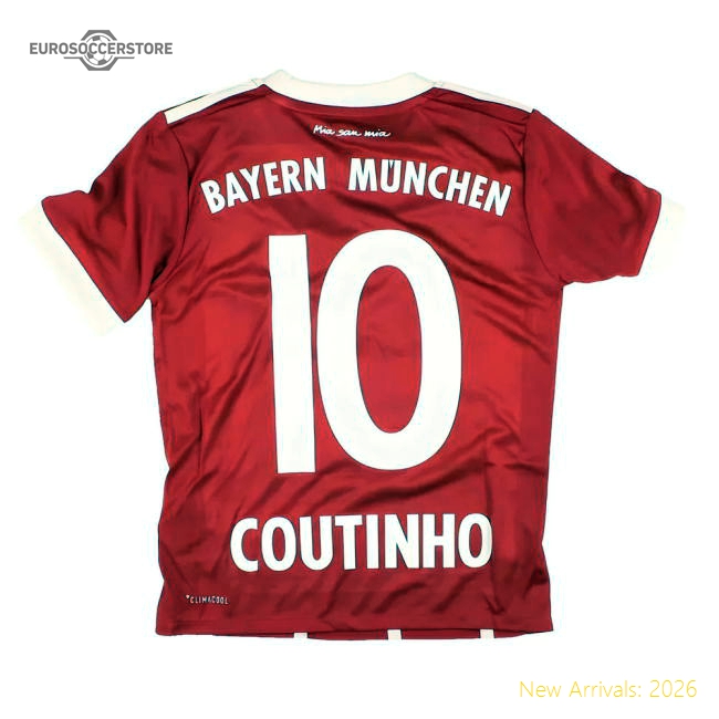 Bayern Munich 2017-18 Home Shirt (SB) Coutinho #10 (BNWT)-Football Jersey Hub