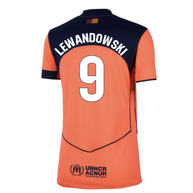 2025-2026 Barcelona Third Shirt (Womens) (Lewandowski 9)-Football Jersey Hub