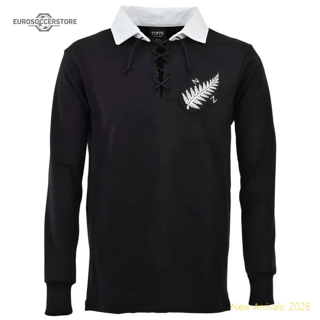 New Zealand 1924 Retro Rugby Shirt-Football Jersey Hub