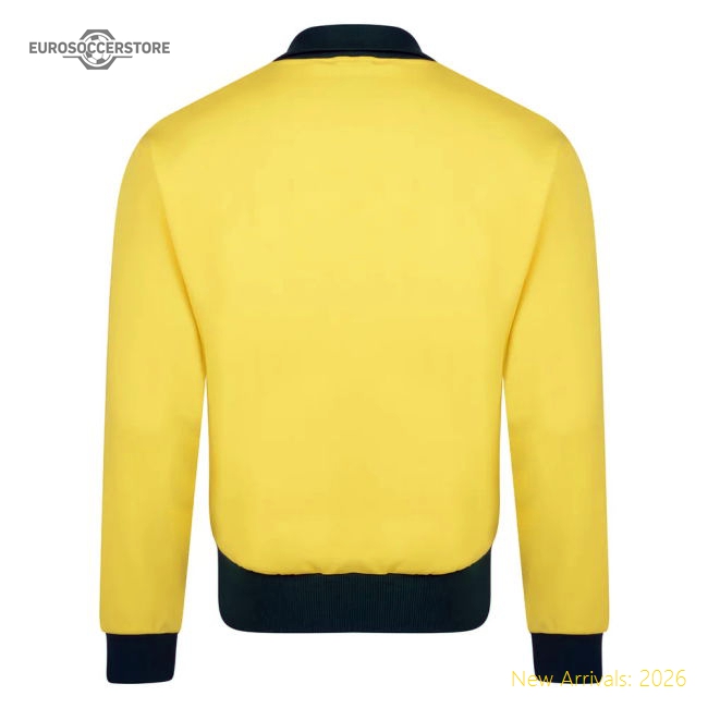 Score Draw Brazil 1986 World Cup Finals Track Jacket (Yellow)-Football Jersey Hub