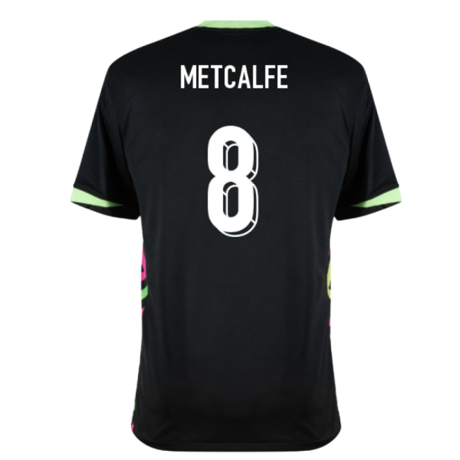 2025-2026 Australia Away Shirt (Metcalfe 8)-Football Jersey Hub