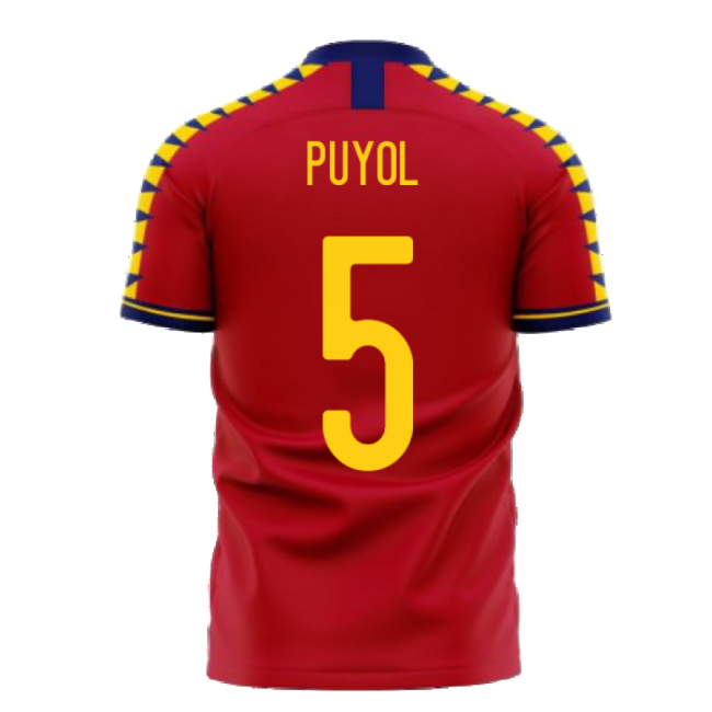 Spain 2025-2026 Home Concept Football Kit (Libero) (PUYOL 5)-Football Jersey Hub