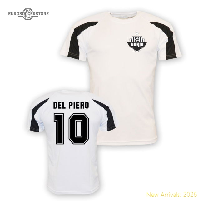 Alessandro Del Piero Juventus Sports Training Jersey (white)-Football Jersey Hub