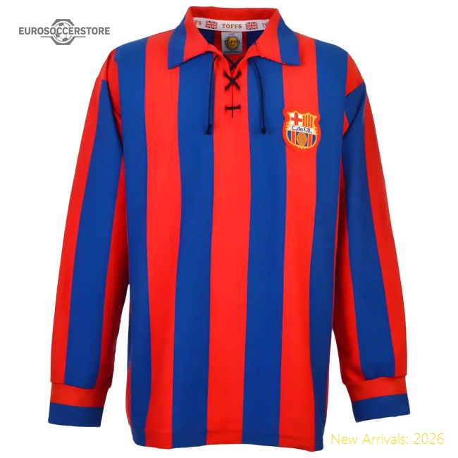 Barcelona 1950s Retro Football Shirt-Football Jersey Hub