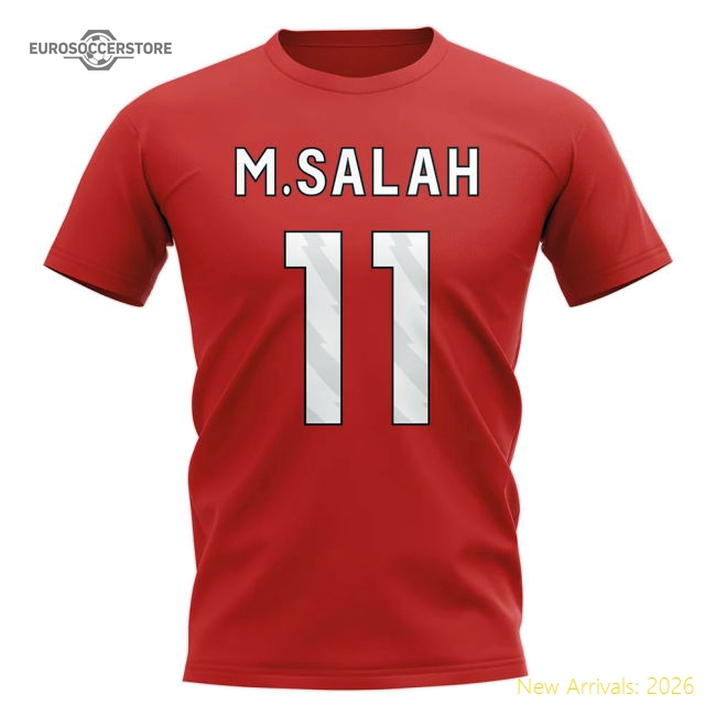 Mohamed Salah Liverpool Hero T-shirt (Red)-Football Jersey Hub