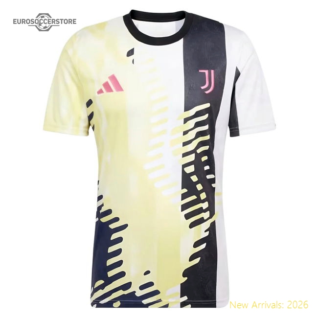2025 Juventus Pre-Match Shirt (Yellow)-Football Jersey Hub