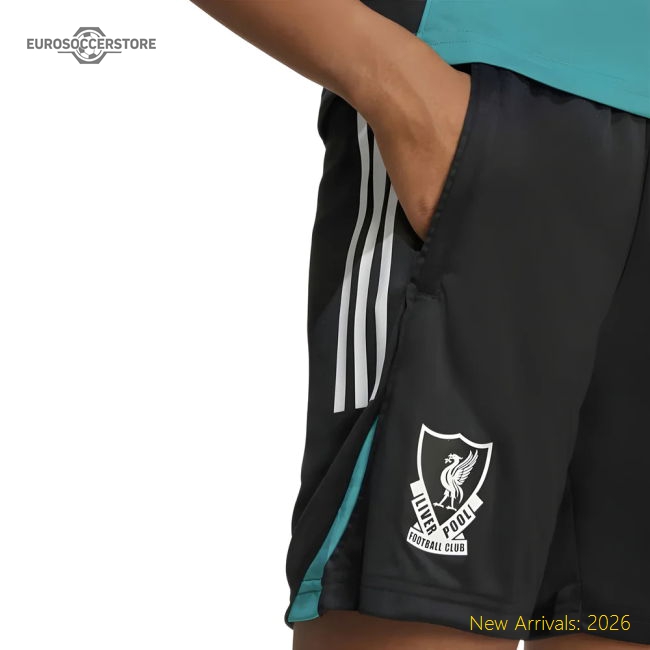 2025-2026 Liverpool EU Training Shorts (Black) - Kids-Football Jersey Hub