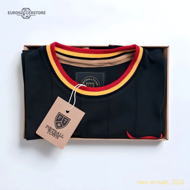 Vintage Belgium Le Diable Black Soccer Jersey-Football Jersey Hub