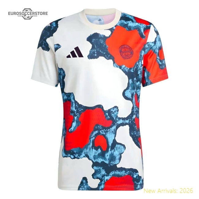 2024-2025 Bayern Munich Pre-Match Shirt (White)-Football Jersey Hub