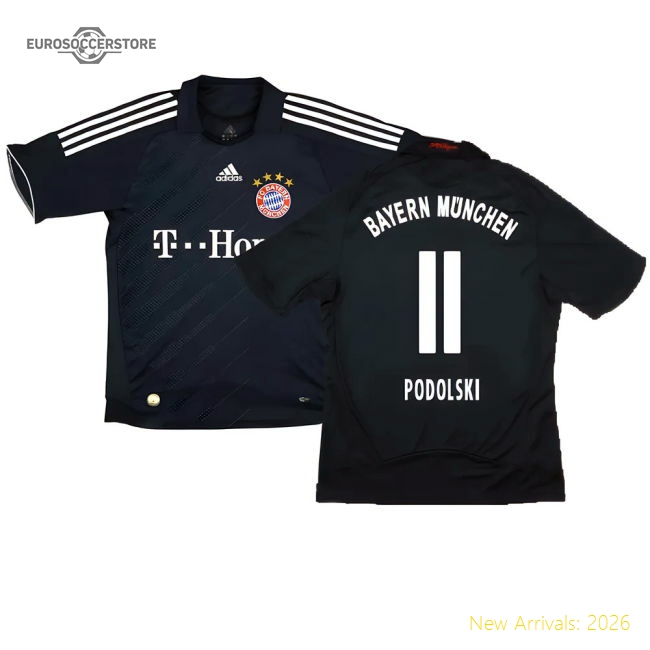 Bayern Munich 2008-10 Away Shirt ((Excellent) S) (Podolski 11)-Football Jersey Hub