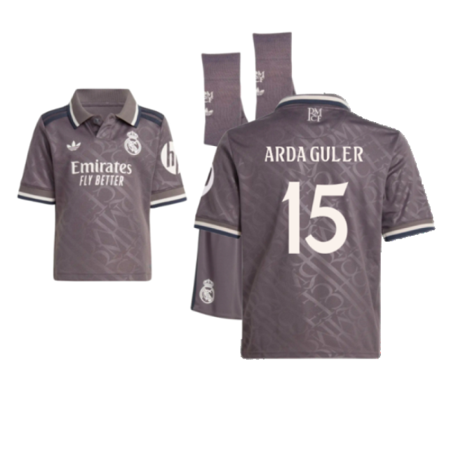 2024-2025 Real Madrid Third Youth Kit (Arda Guler 15)-Football Jersey Hub