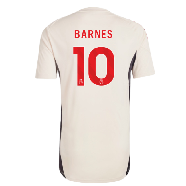 2025-2026 Liverpool Training Jersey (White) (Barnes 10)-Football Jersey Hub