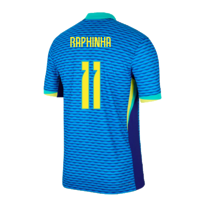 2024-2025 Brazil Away Dri-Fit ADV Match Shirt (Raphinha 11)-Football Jersey Hub