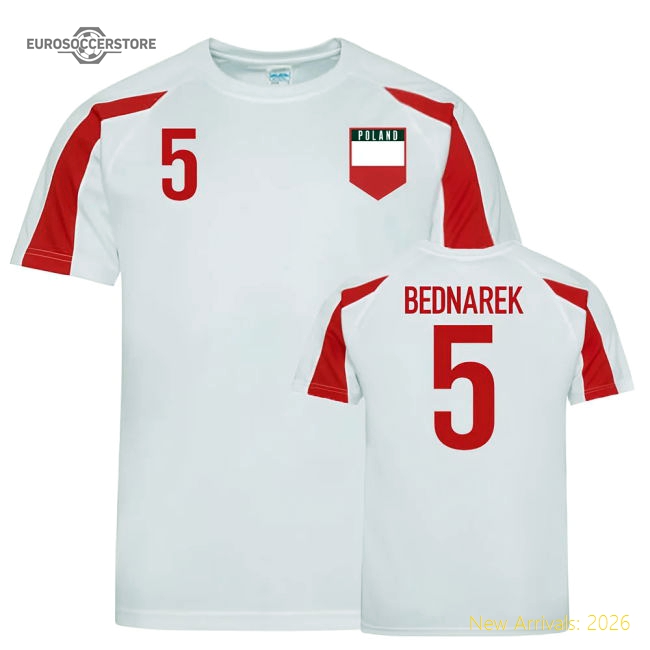 Poland Sports Training Jerseys (Bednarek 5)-Football Jersey Hub
