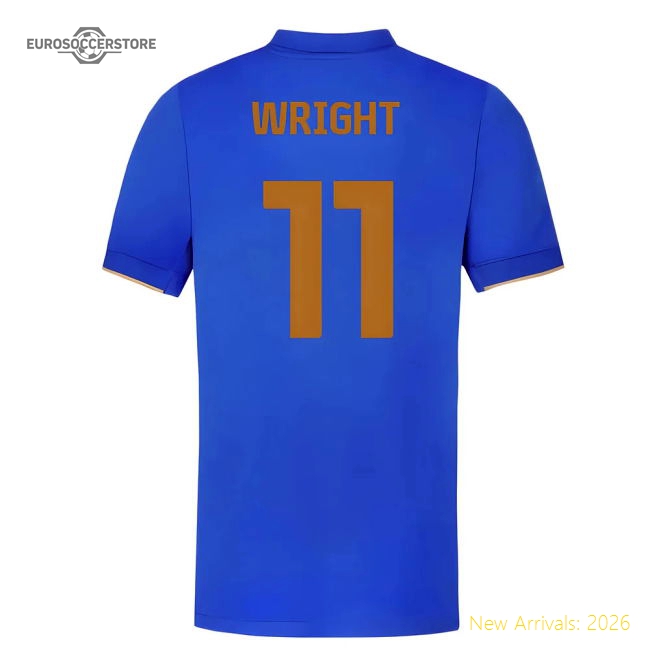 2025-2026 Birmingham City Home Shirt (Kids) (Wright 11)-Football Jersey Hub