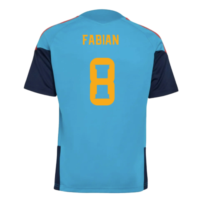 2025-2025 Spain Training Jersey (Bold Aqua) - Kids (Fabian 8)-Football Jersey Hub