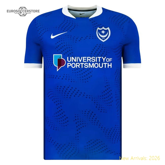 2025-2026 Portsmouth Home Shirt (Pack 7)-Football Jersey Hub