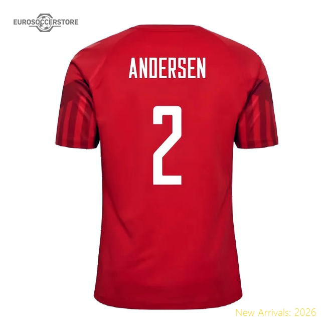 2022-2023 Denmark Home Jersey (Andersen 2)-Football Jersey Hub