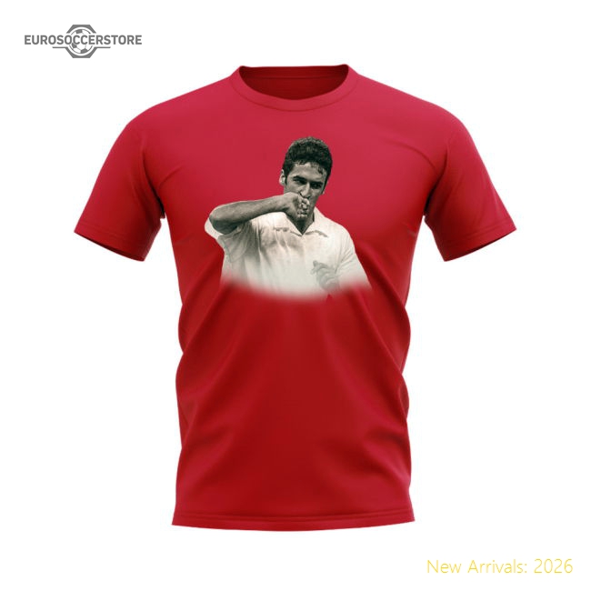Raul Real Madrid Legend T-Shirt (Red)-Football Jersey Hub
