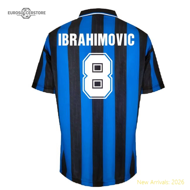 1996 Inter Milan Home Shirt (IBRAHIMOVIC 8)-Football Jersey Hub