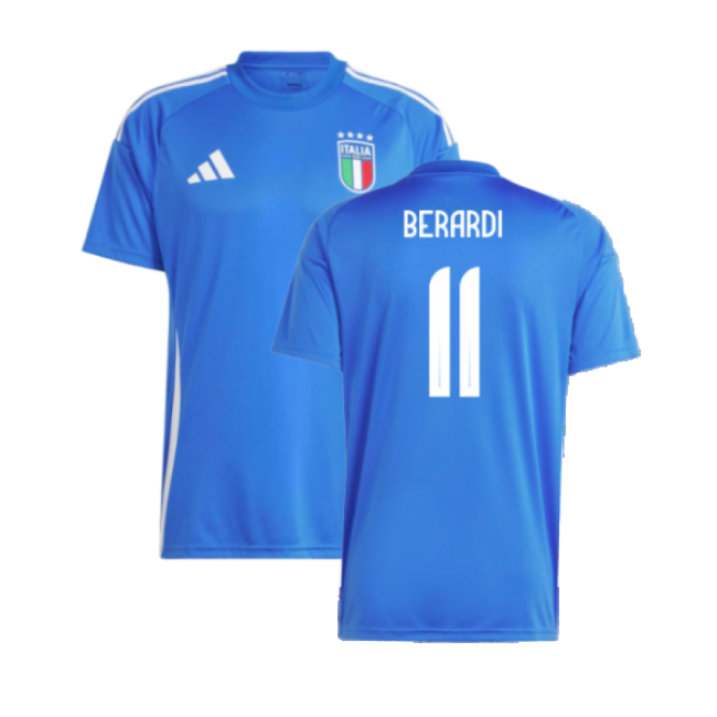 2024-2025 Italy Home Fan Jersey (BERARDI 11)-Football Jersey Hub
