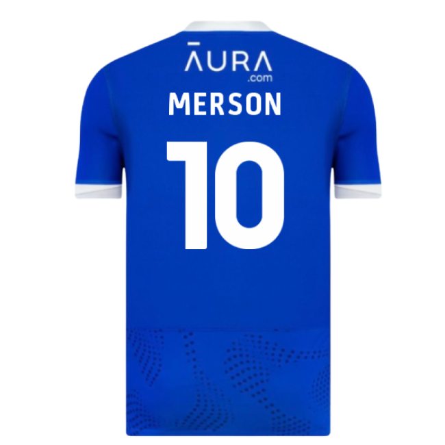 2025-2026 Portsmouth Home Shirt (Merson 10)-Football Jersey Hub