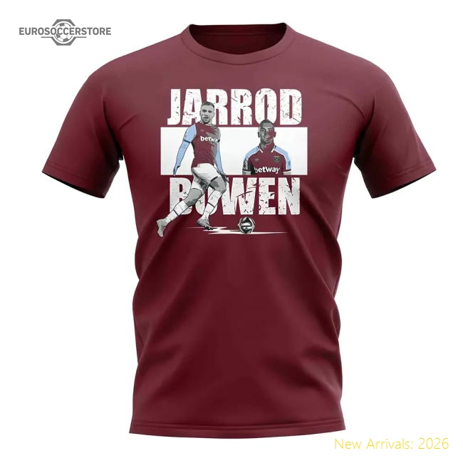 Jarred Bowen Player Collage T-Shirt (Maroon)-Football Jersey Hub