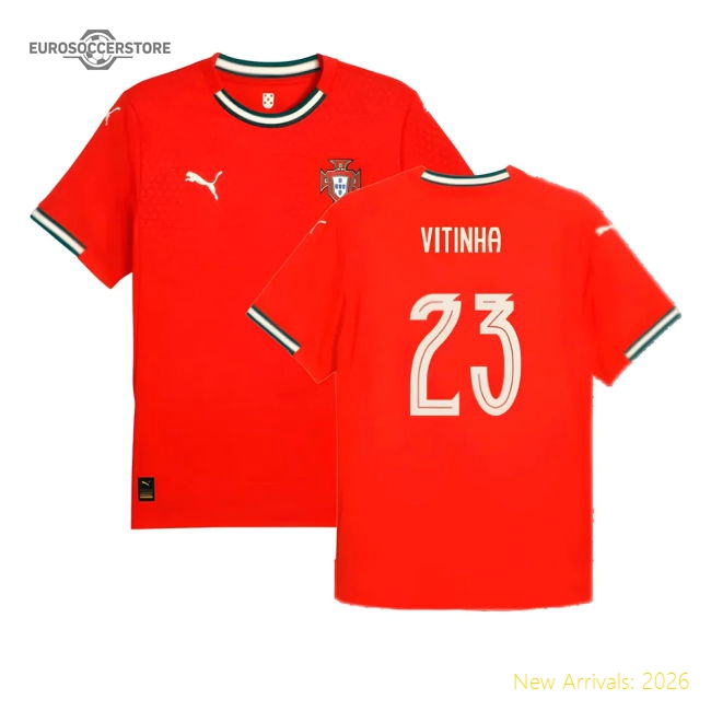 2025-2026 Portugal Home Shirt (Vitinha 23)-Football Jersey Hub