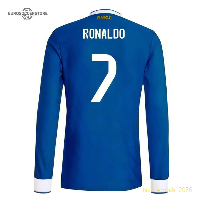 2025-2026 Real Madrid Authentic Long Sleeve Third Shirt (Ronaldo 7)-Football Jersey Hub