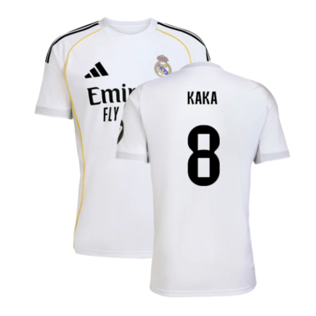 2025-2026 Real Madrid Home Shirt (Kaka 8)-Football Jersey Hub