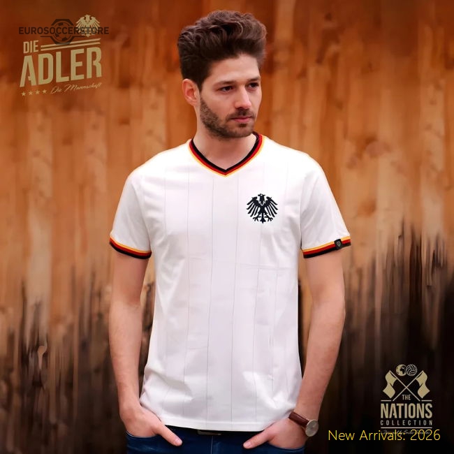 Vintage Die Adler Home Soccer Jersey-Football Jersey Hub