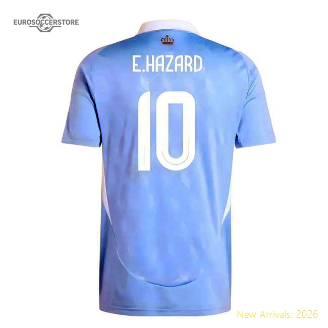 2024-2025 Belgium Away Shirt (E.Hazard 10)-Football Jersey Hub