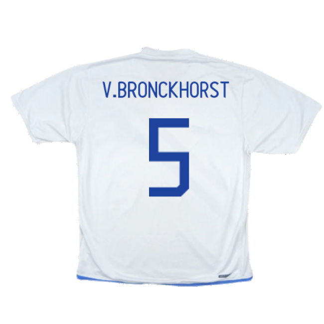Holland 2006-08 Away Shirt ((Very Good) S) (V.Bronckhorst 5)-Football Jersey Hub