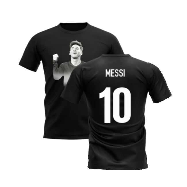 Lionel Messi Legend T-Shirt (Black) (Messi 10)-Football Jersey Hub