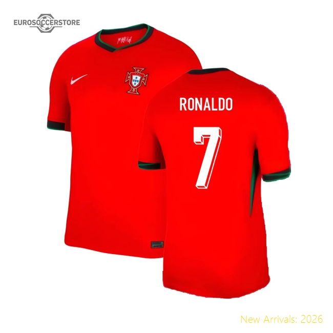 2024-2025 Portugal Home Shirt (Ronaldo 7)-Football Jersey Hub