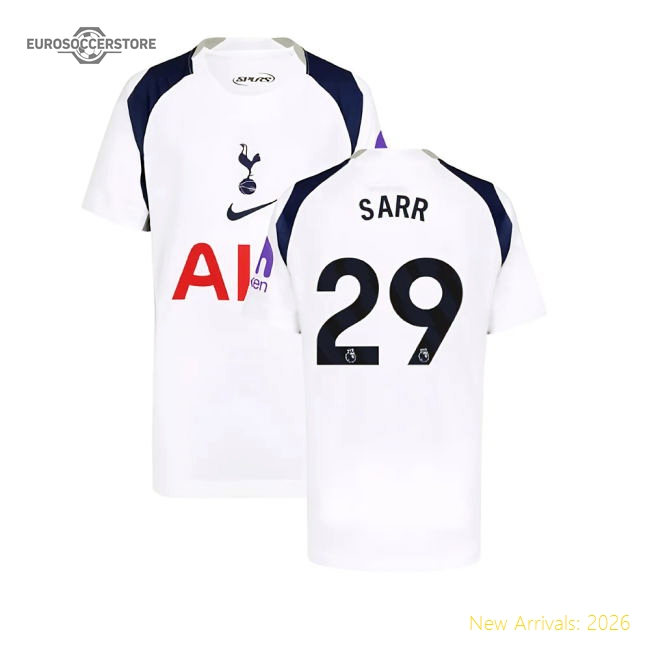 2025-2026 Tottenham Hotspur Home Shirt (Kids) (Sarr 29)-Football Jersey Hub