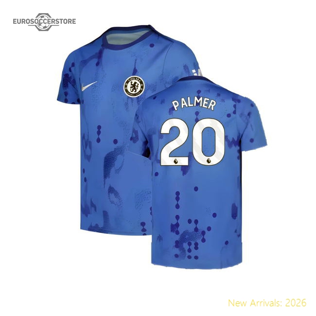 2024-2025 Chelsea Home Pre-Match Shirt (Blue) - Kids (Palmer 20)-Football Jersey Hub