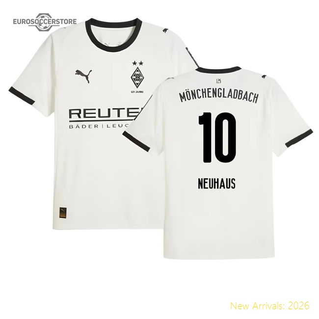 2025-2026 Borussia MGB Home Shirt (Neuhaus 10)-Football Jersey Hub