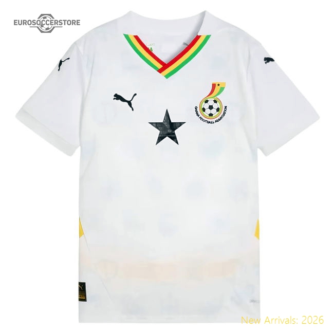 2024-2025 Ghana Home Shirt (Kids) (Kudus 10)-Football Jersey Hub