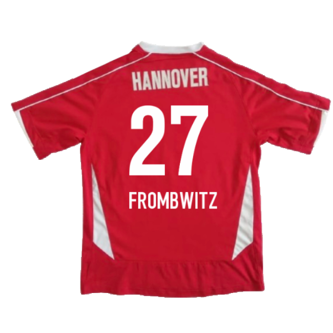 Hannover 2008-09 Home Shirt ((Excellent) M) (Frombwitz 27)-Football Jersey Hub