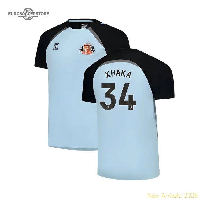 2025-2026 Sunderland Training Jersey (Blue) (Xhaka 34)-Football Jersey Hub