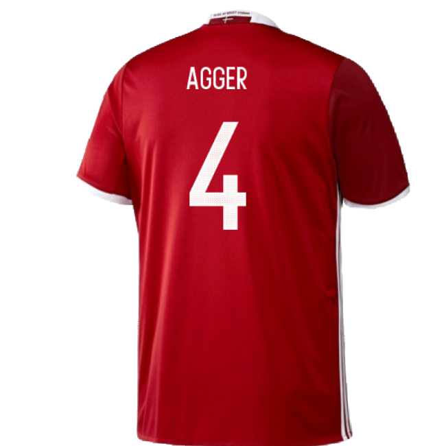 Denmark 2016-17 Home Shirt ((Excellent) 3XL) (Agger 4)-Football Jersey Hub