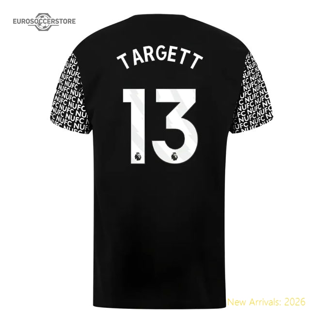 Newcastle Graphic T-Shirt (Black) (Targett 13)-Football Jersey Hub
