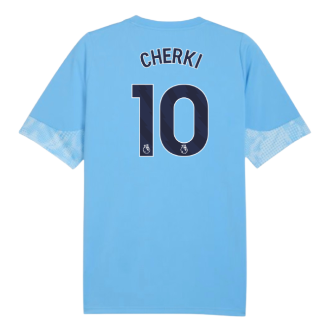 2025-2026 Man City Training Jersey (Light Blue) - Kids (Cherki 10)-Football Jersey Hub