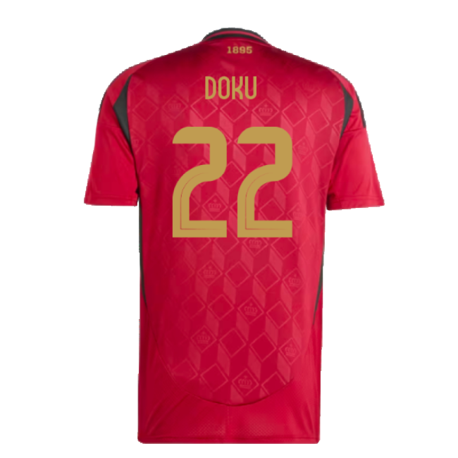 2024-2025 Belgium Home Shirt (Doku 22)-Football Jersey Hub