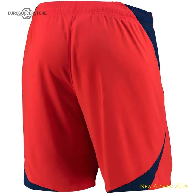 2022-2023 England Away Shorts (Red)-Football Jersey Hub