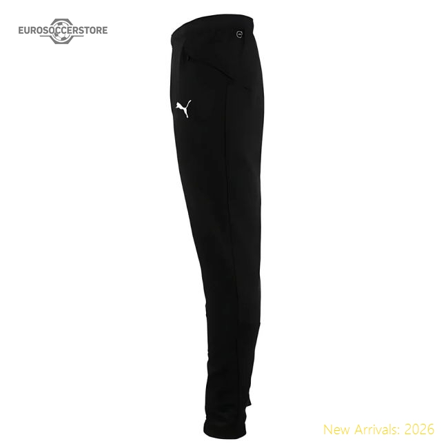 2018-2019 Arsenal Puma Casual Performance Sweat Pants (Black) - Kids-Football Jersey Hub