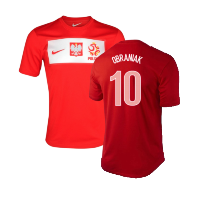 Poland 2012-13 Away Shirt ((Excellent) L) (Obraniak 10)-Football Jersey Hub