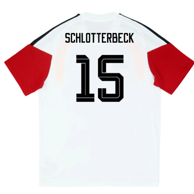 2026-2027 Germany Training Tee (White) - Kids (Schlotterbeck 15)-Football Jersey Hub